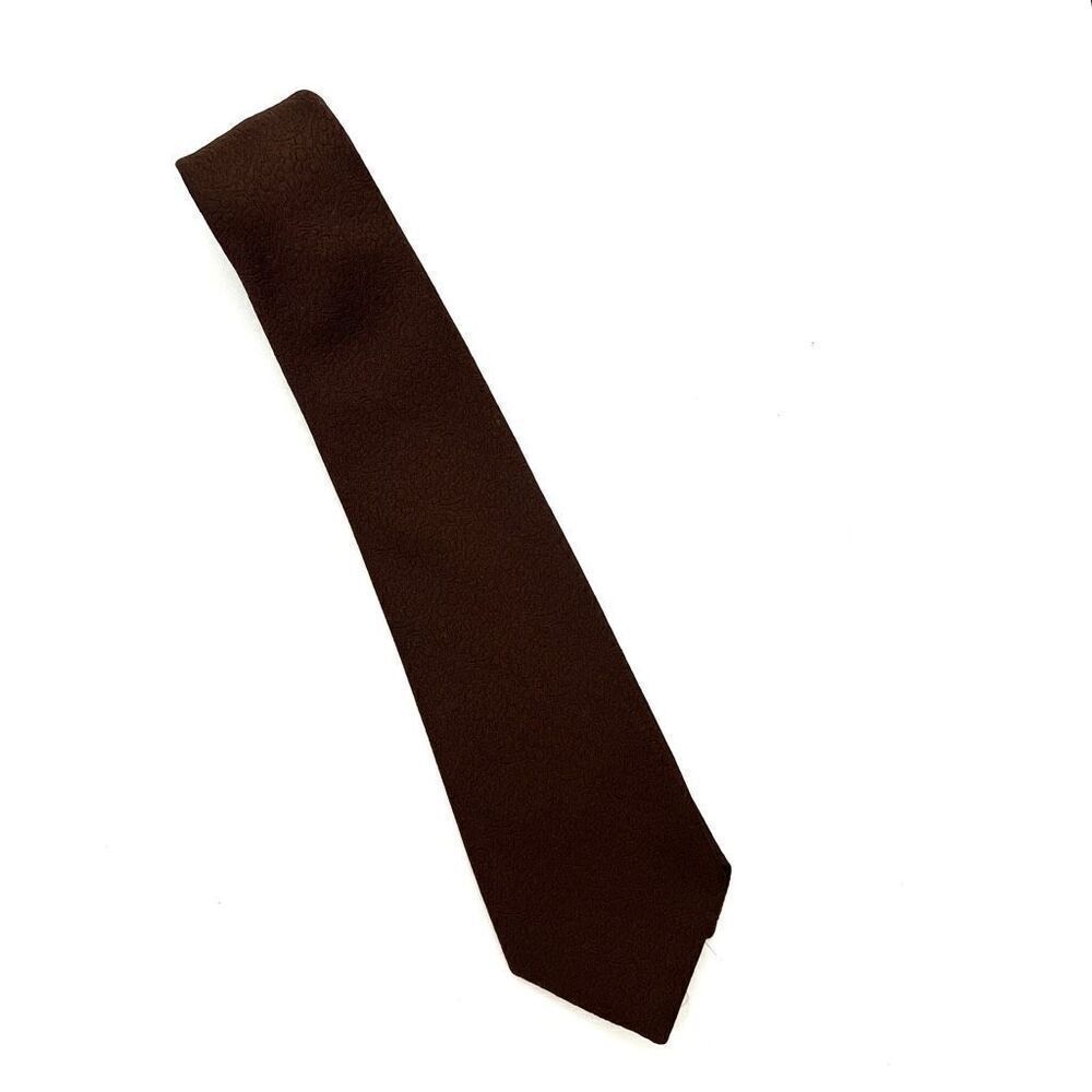 Vintage Centura The Emporium Tie Brown with Embossed Design